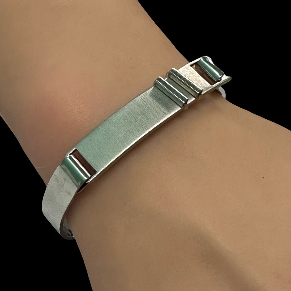 Keep Collective Bangle Bracelet Silver Tone